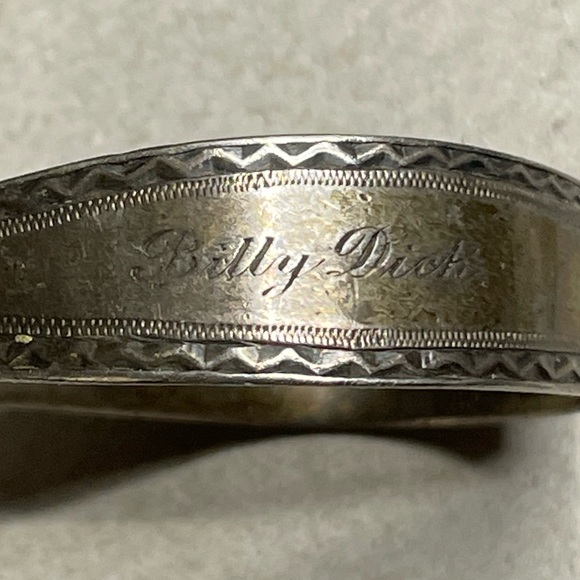 1922 Wallet & Wheeler Sterling Toddler Spoon Engraved “Billy Dick”. - Picture 2 of 8